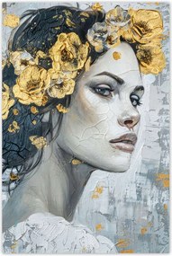 Fotótapéták 122x184 Lány arany koszorúval