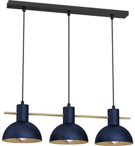 Csillár zsinóron ESTATE MINI 3xE27/15W/230V kék