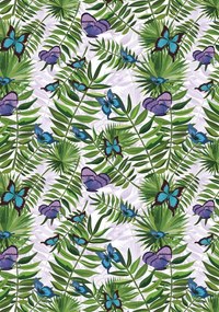 Természet Fern and Butterfly A/4 gumis mappa