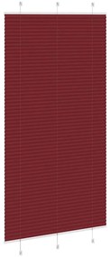 pliszírozott redőny Bordeaux piros 105x200 cm szövetszélesség