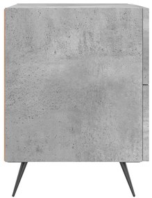 Betonszürke szerelt fa éjjeliszekrény 40 x 35 x 47,5 cm