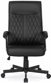 Fekete Eco-bőr Irodai Forgószék SERGIO