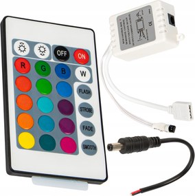 Vezérlő Led Szalag Vezérlő Rgb Fényerőszabályzó Ir Távirányító 12V 3 Csatorna On/off