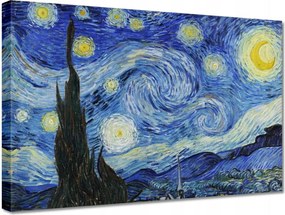 Vászonkép 30x20 Van Gogh Csillagos éj