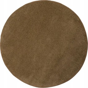 átm. 100 cm Kerek Puha Dynasty Szőnyeg Barna Filc A Szobába
