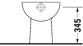 Duravit 21100100002 - D-CODE álló WC, kerámia, fényes fehér