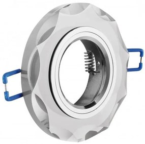 Lámpa Mennyezeti lámpatest BRILLANTE, üveg, fehér kristály, kör