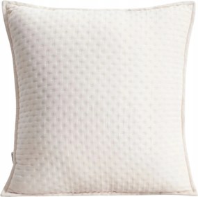 Anisha ekrü párnahuzat dekoratív foltvarrással 45x45cm Homla