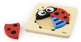 Fa képes kirakó puzzle Viga Katica