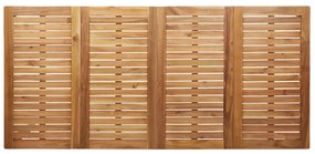5 darabos kert étkezőszett tömör tíkfából, szabadtéri étkezőasztal 180x90x75 cm tömör tíkfából, összecsukható kerti székek 4 db tömör tíkfából és acélból
