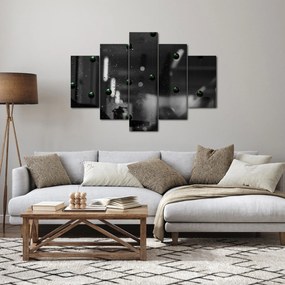 Absztrakt kép - zöld golyó (150x105 cm)