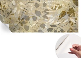 Öntapadós tapéta Fali furnér 3D hatás Ágak levelek 250x104 cm