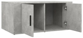 betonszürke szerelt fa dohányzóasztal 80 x 50 x 36 cm