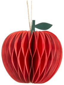 Papír kézzel készített karácsonyfadísz ø 8 cm Honeycomb Apple – Sass &amp; Belle