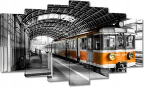 Vászonkép 140x80 Narancssárga vonat