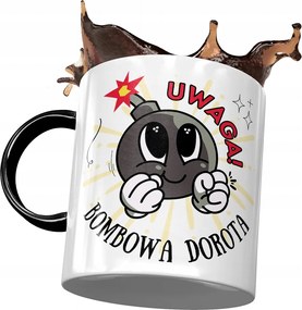 Fekete Bögre Dorottya Feleség Barátnő Ajándék Nyomtatott Fotóval