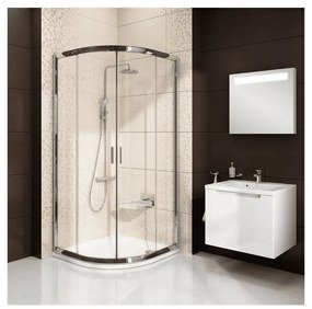 RAVAK Blix BLCP4-90 zuhanykabin, íves, krómhatású + Transparent