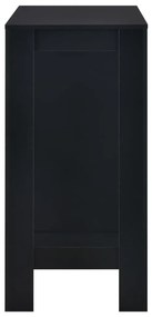 Fekete bárasztal polccal 110 x 50 x 103 cm