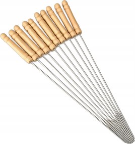 Nyárs nyárs grill nyárs fém bbq 10db 33cm