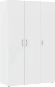 BASIC ruhásszekrény 110 cm, fehér, 3 ajtós – raktárról