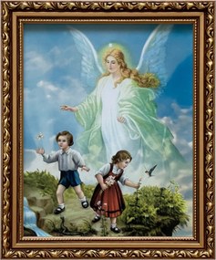 VĂĄszonkĂ©p 29x24 Ćrangyal Arany Angyal DĂszĂtett KeresztelĆ AjĂĄndĂ©k Keret