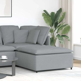 világosszürke moduláris kanapé lábzsámoly modul 100x100x48 cm