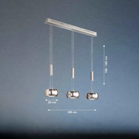 Fischer & Honsel modern függeszték colette nikkel fhl60193