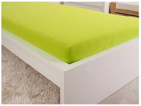 Jersey lepedő kiságyba EXCLUSIVE 70x140 cm lime