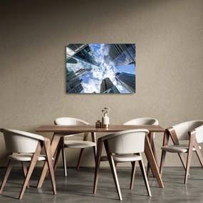felhőkarcolók képe (üvegen) (70x50 cm)