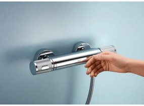 GROHE 34853001 - termosztátos zuhanycsaptelep PRECISION FEEL + 90 cm-es zuhanyszett, króm