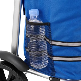 Juskys 3 az 1-ben bevásárlókocsi – kék