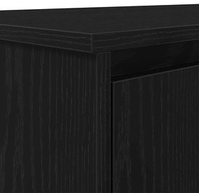 fekete tölgy forgácslap íróasztal 120x42x76 cm