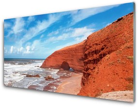Akril üveg kép tenger, táj 125x50 cm