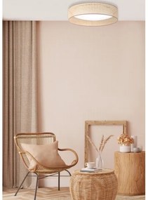 Duolla - LED Mennyezeti lámpa ROLLER LED/24W/230V átm. 45 cm rattan