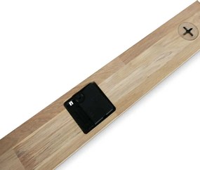 Skandináv tölgyfa óra, modern dekoráció | QOGOP
