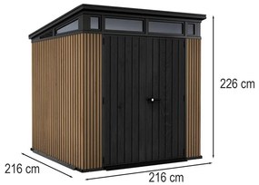 Signature PENT 7x7 műanyag kerti ház velencei barna