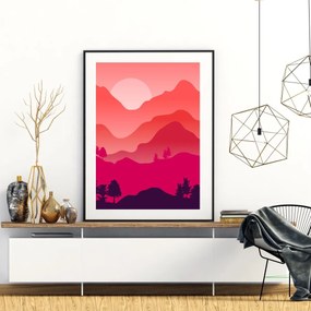 Poszter - Hegyi táj (A4)