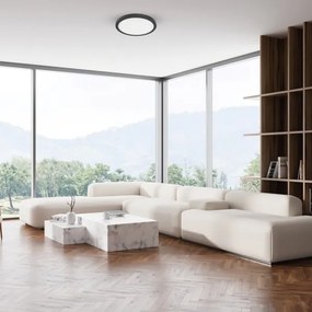 LED mennyezeti lámpa EVORA LED/24W/230V 3000/4000/6000K átm. 30 cm fekete