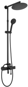 REA - Aldi zuhanygarnitúra csapteleppel 150mm, fekete, REA-P8800