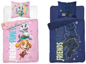 Világító ágynemű PAW PATROL Friends furever rózsaszín Ágyneműhuzat mérete: 70 x 80 cm | 140 x 200 cm