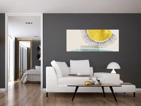 Kép - Absztrakt festmény a strandról N⁰2 (120x50 cm)