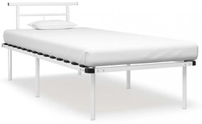 fehér fém ágykeret 90 x 200 cm