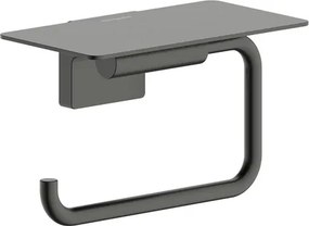 Hansgrohe AddStoris S wc-papír tartó csiszolt fekete króm színű 41789340