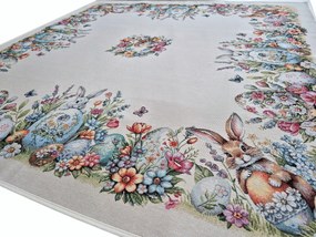 100x100 cm Abrosz Húsvéti nyuszis gobelin szalvéta húsvétra