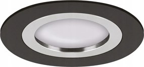 Mennyezeti spot lámpatest kerek Pluto C fekete/króm