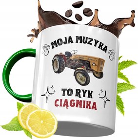 Zöld Bögre Farmer Gazdáknak Ajándék, fényképes nyomattal