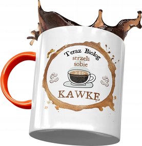 Narancssárga bögre a biológusnak Most Lőnek Egy Fénykép Nyomtatással