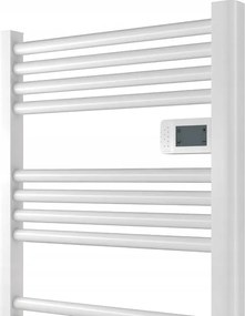 Erga Pago, elektromos radiátor 540x960 mm digitális termosztáttal, 500W, matt fehér, ERG-LAV-GRZE-E-ALU-960540-WH