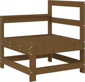 Kerti Ülőgarnitúra Mézbarna, tömör fenyőfa