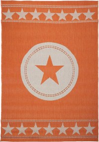 Zsinóros Ifjúsági Szőnyeg Csillag Narancssárga 160x230 cm